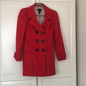 Mango red/coral color coat in XS